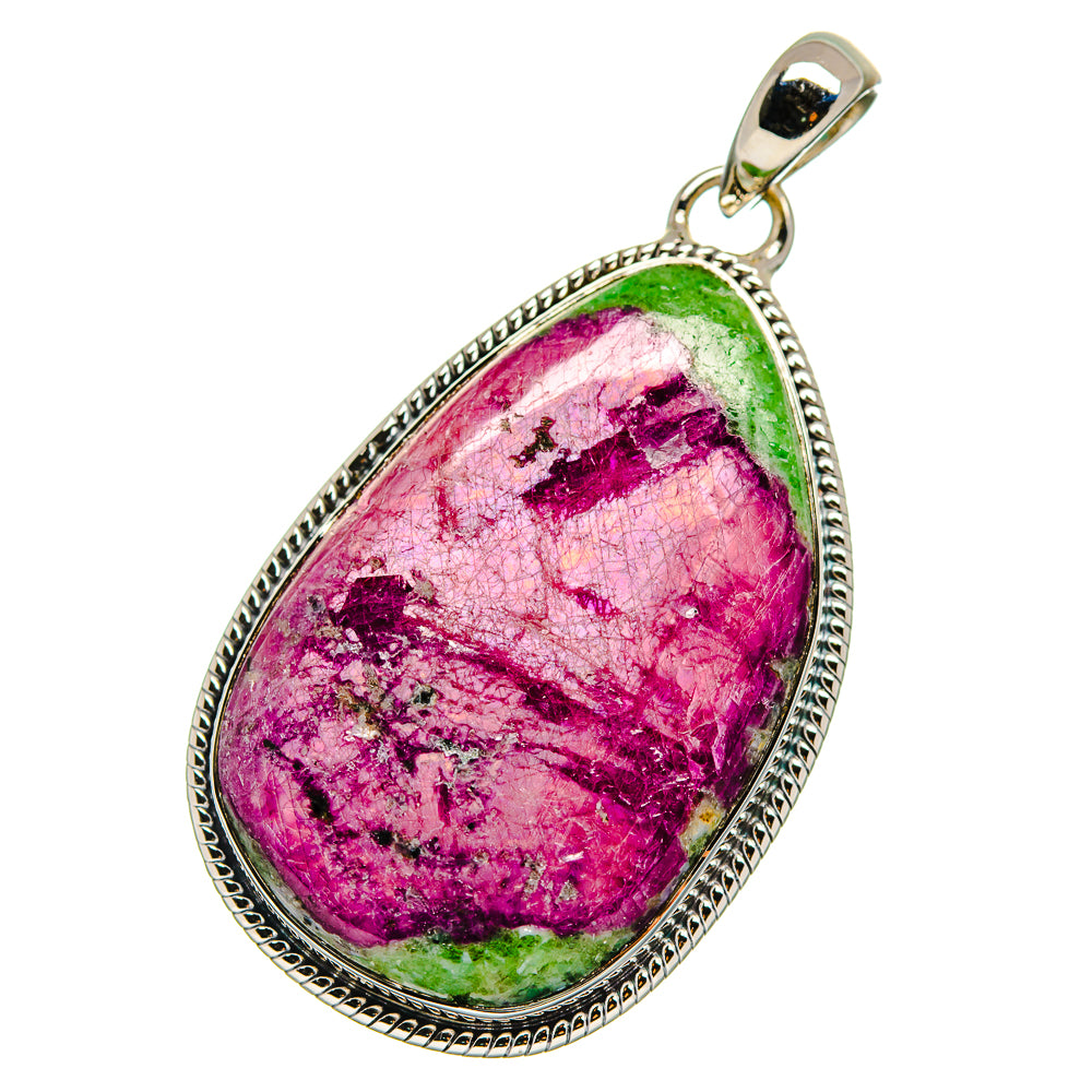 Ruby Zoisite Pendants handcrafted by Ana Silver Co - PD17598