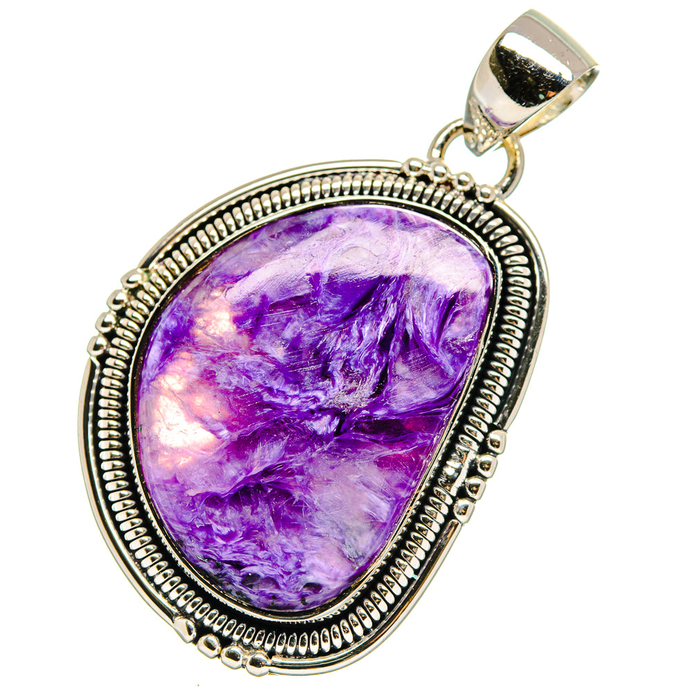 Charoite Pendants handcrafted by Ana Silver Co - PD17605