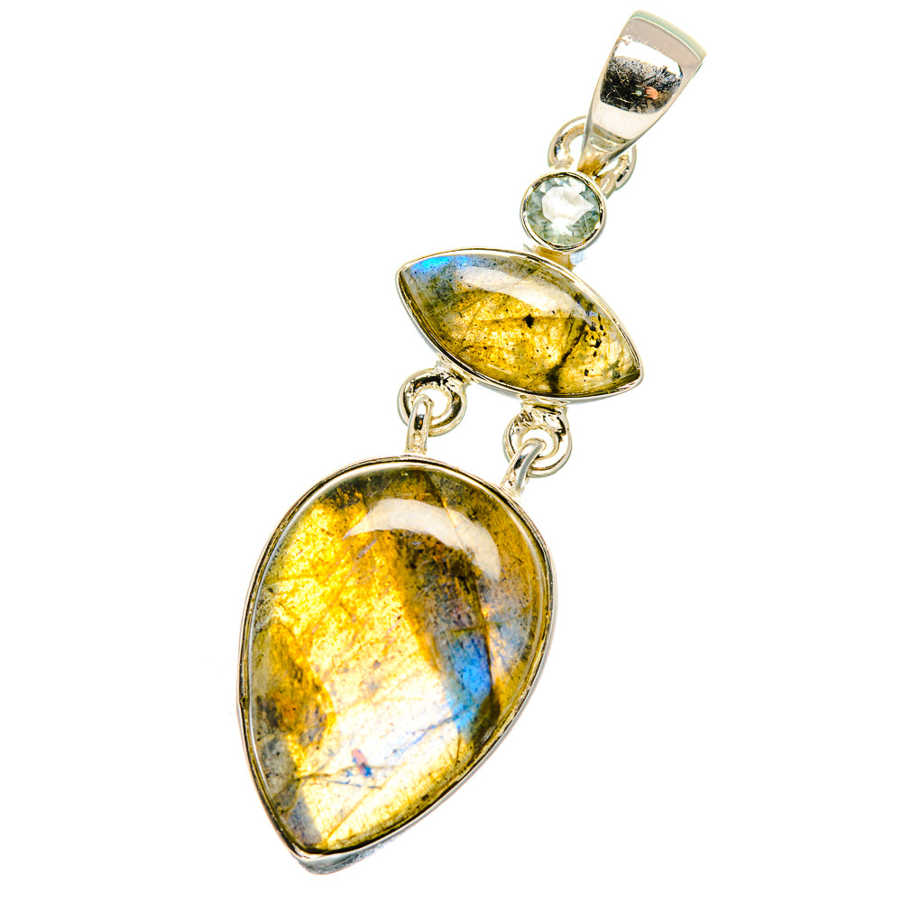 Labradorite Pendants handcrafted by Ana Silver Co - PD17606