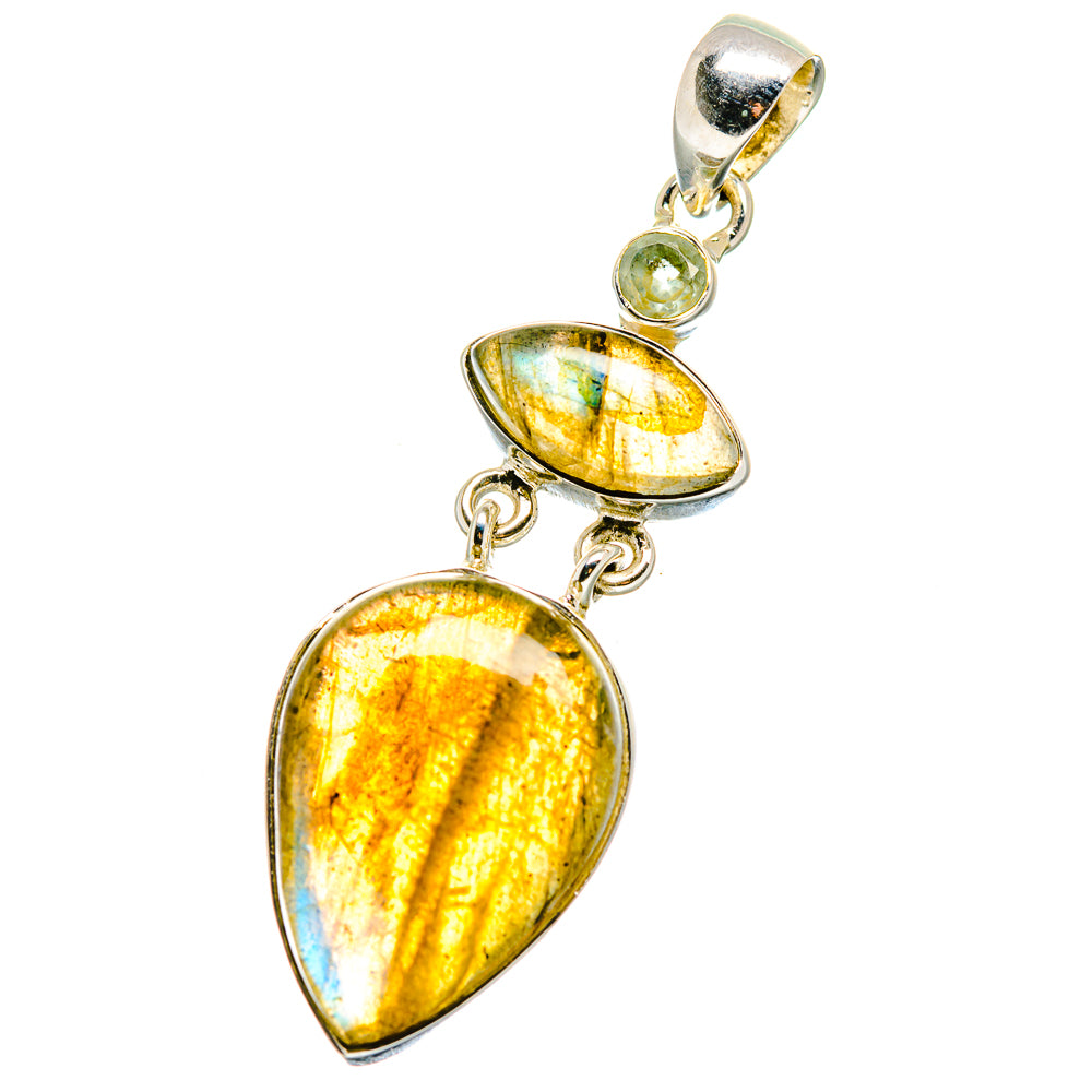 Labradorite Pendants handcrafted by Ana Silver Co - PD17608