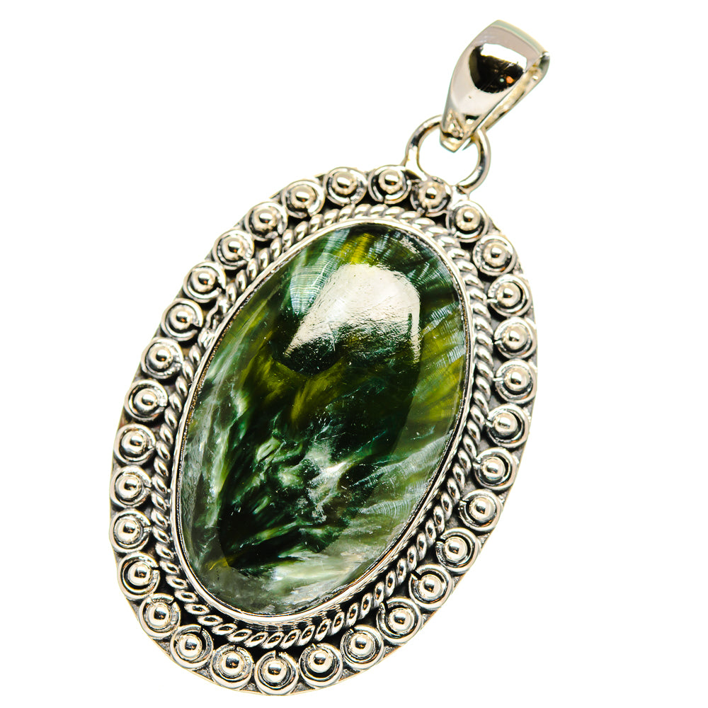 Seraphinite Pendants handcrafted by Ana Silver Co - PD17613