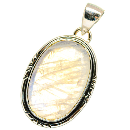 Rainbow Moonstone Pendants handcrafted by Ana Silver Co - PD17616