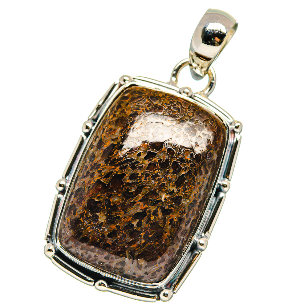 Dinosaur Bone Pendants handcrafted by Ana Silver Co - PD17630