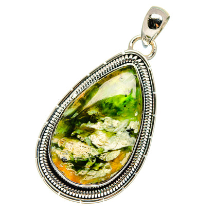Australian Green Opal Pendants handcrafted by Ana Silver Co - PD17635