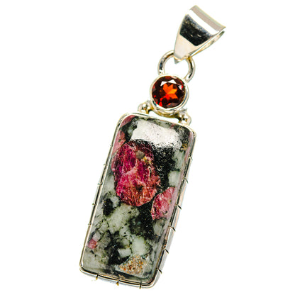 Russian Eudialyte Pendants handcrafted by Ana Silver Co - PD17637