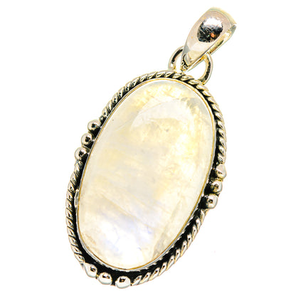 Rainbow Moonstone Pendants handcrafted by Ana Silver Co - PD17639