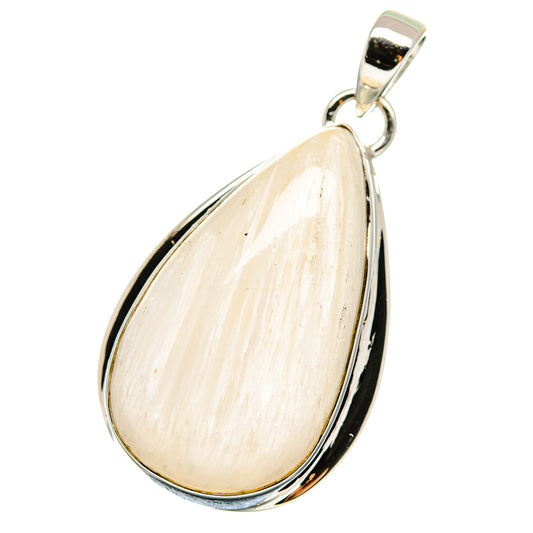 White Scolecite Pendants handcrafted by Ana Silver Co - PD17666