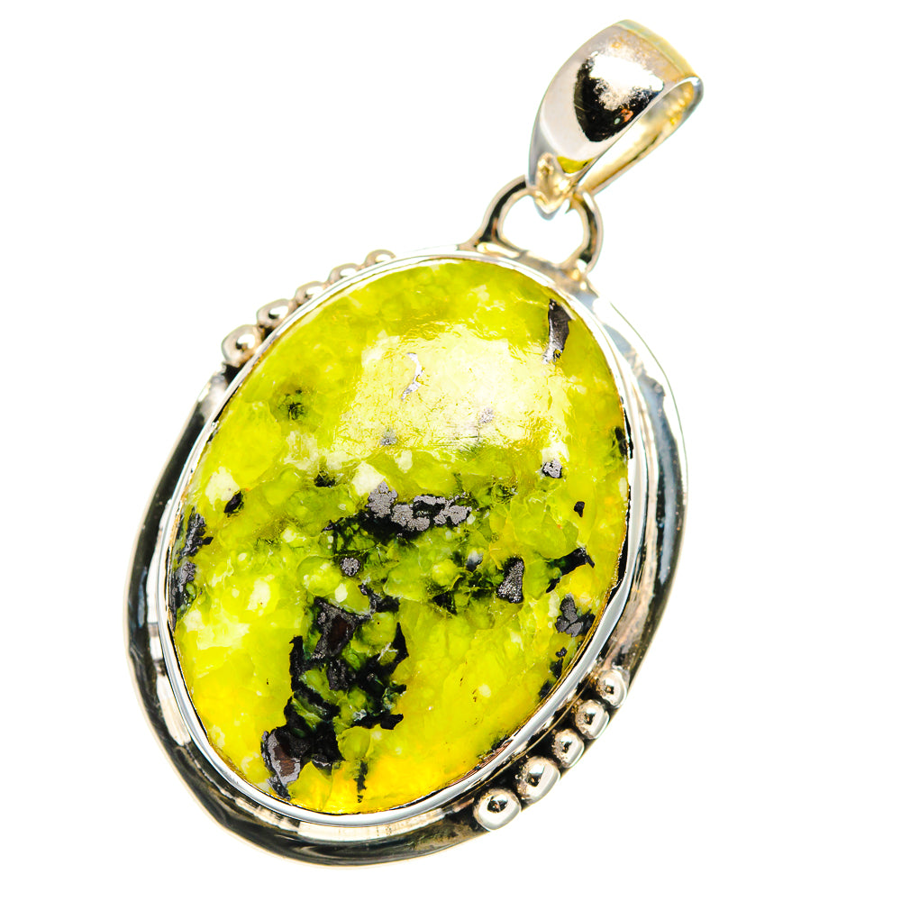 African Green Opal Pendants handcrafted by Ana Silver Co - PD17668