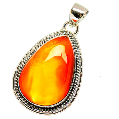 Carnelian Pendants handcrafted by Ana Silver Co - PD17678