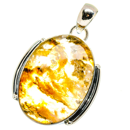 Plume Agate Pendants handcrafted by Ana Silver Co - PD17680