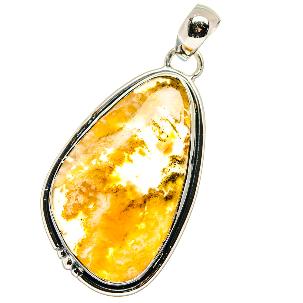 Plume Agate Pendants handcrafted by Ana Silver Co - PD17692