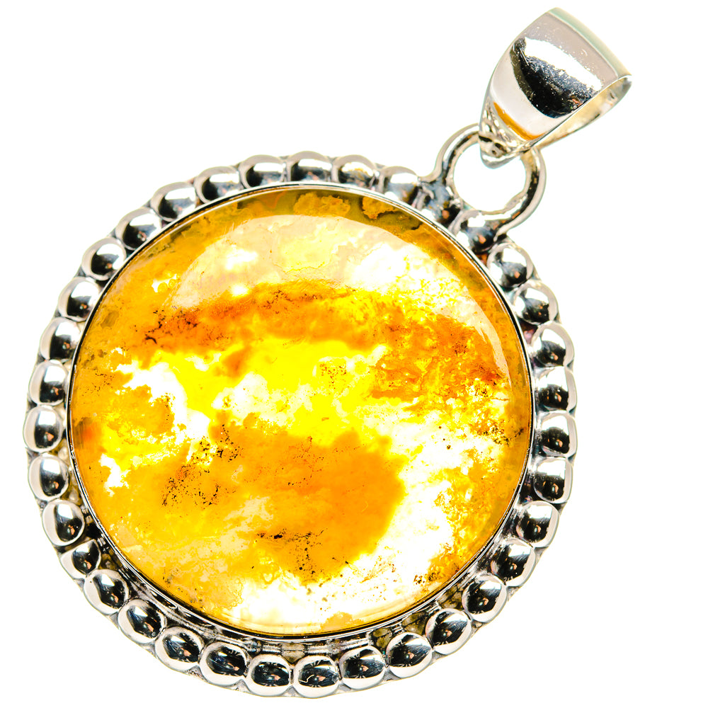 Plume Agate Pendants handcrafted by Ana Silver Co - PD17703