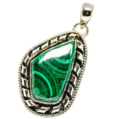 Malachite Pendants handcrafted by Ana Silver Co - PD17710