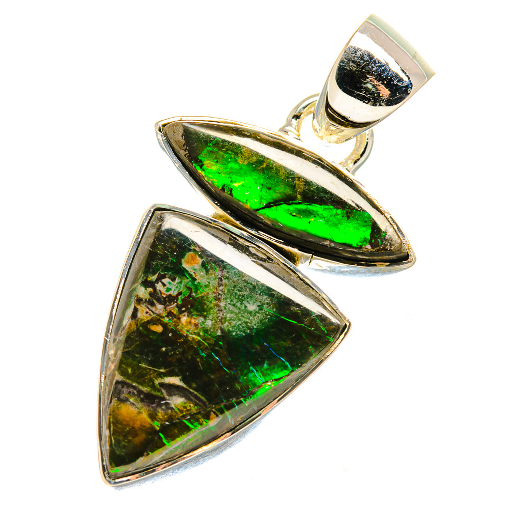 Ammolite Pendants handcrafted by Ana Silver Co - PD17711