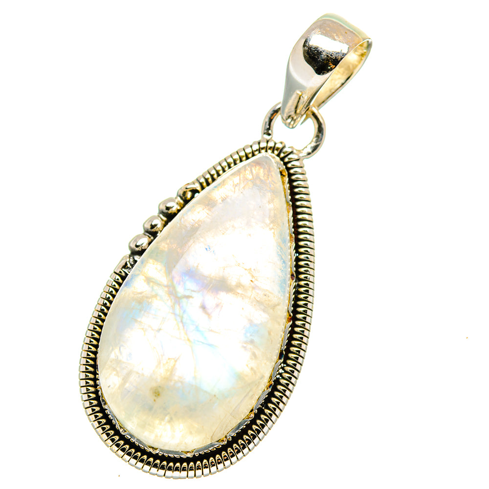 Rainbow Moonstone Pendants handcrafted by Ana Silver Co - PD17717