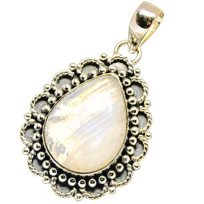 Rainbow Moonstone Pendants handcrafted by Ana Silver Co - PD17739