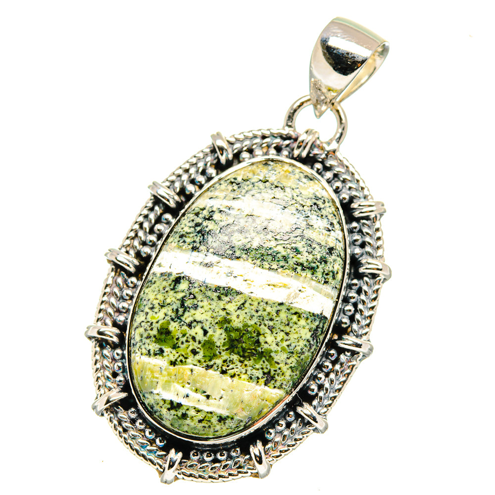 Lizard Jasper Pendants handcrafted by Ana Silver Co - PD17742 - Photo 2