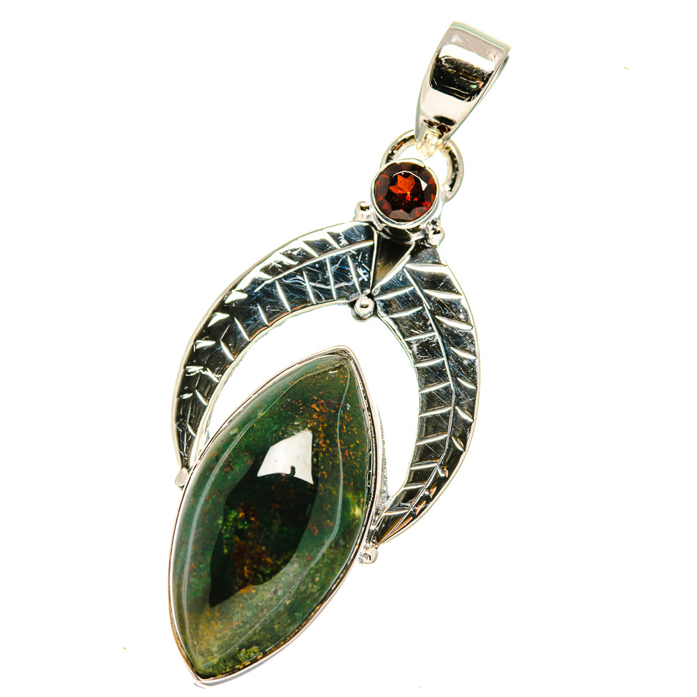 Bloodstone Pendants handcrafted by Ana Silver Co - PD17746