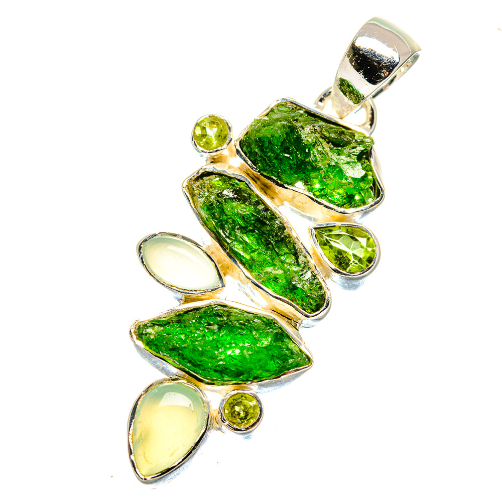 Chrome Diopside Pendants handcrafted by Ana Silver Co - PD17748