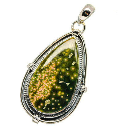 Ocean Jasper Pendants handcrafted by Ana Silver Co - PD17749