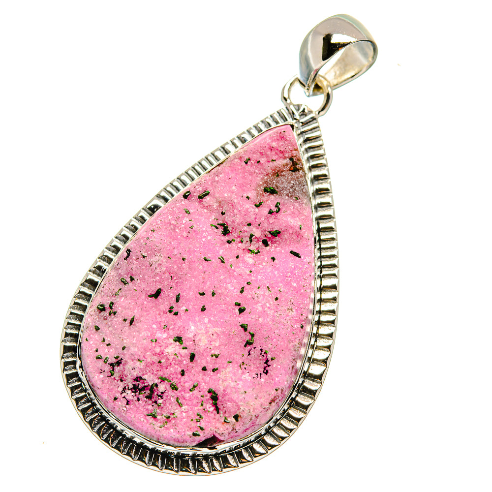 Cobalto Calcite Druzy Pendants handcrafted by Ana Silver Co - PD17765