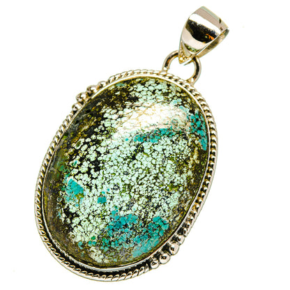 Tibetan Turquoise Pendants handcrafted by Ana Silver Co - PD17766