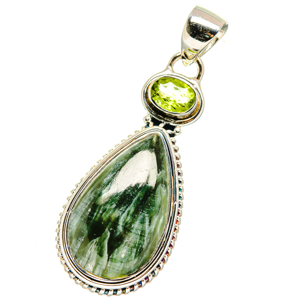 Seraphinite Pendants handcrafted by Ana Silver Co - PD17774