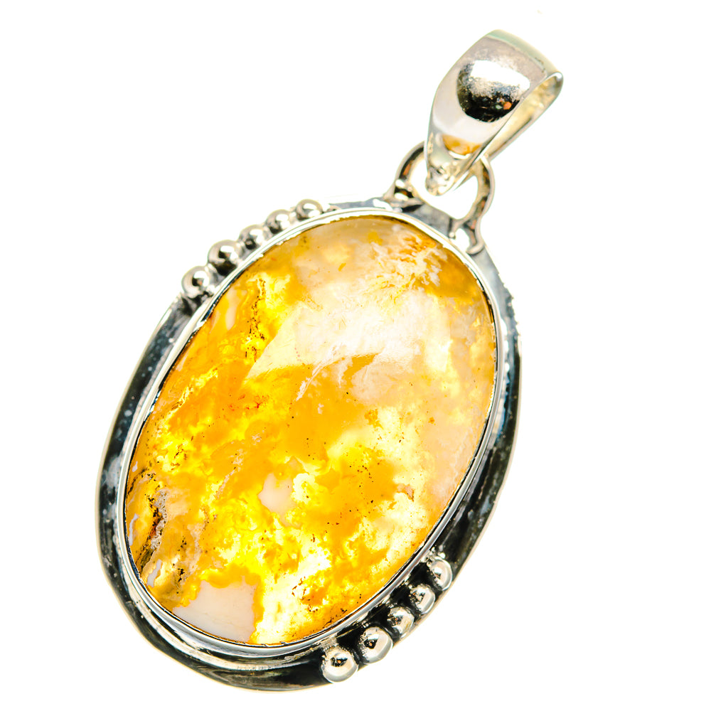 Plume Agate Pendants handcrafted by Ana Silver Co - PD17775 - Photo 2