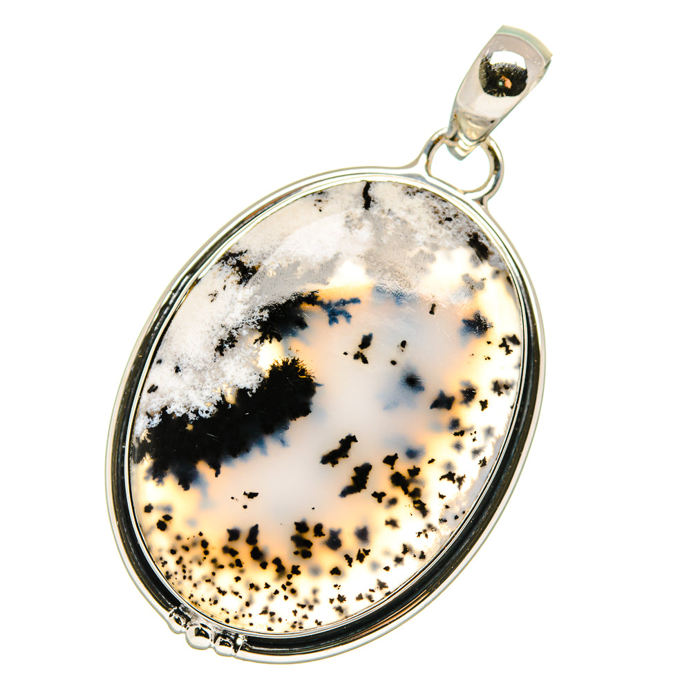Dendritic Opal Pendants handcrafted by Ana Silver Co - PD17783