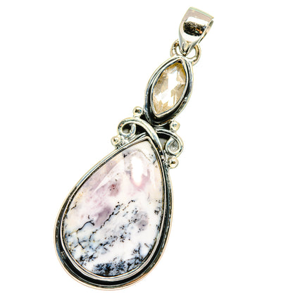 Dendritic Opal Pendants handcrafted by Ana Silver Co - PD17798