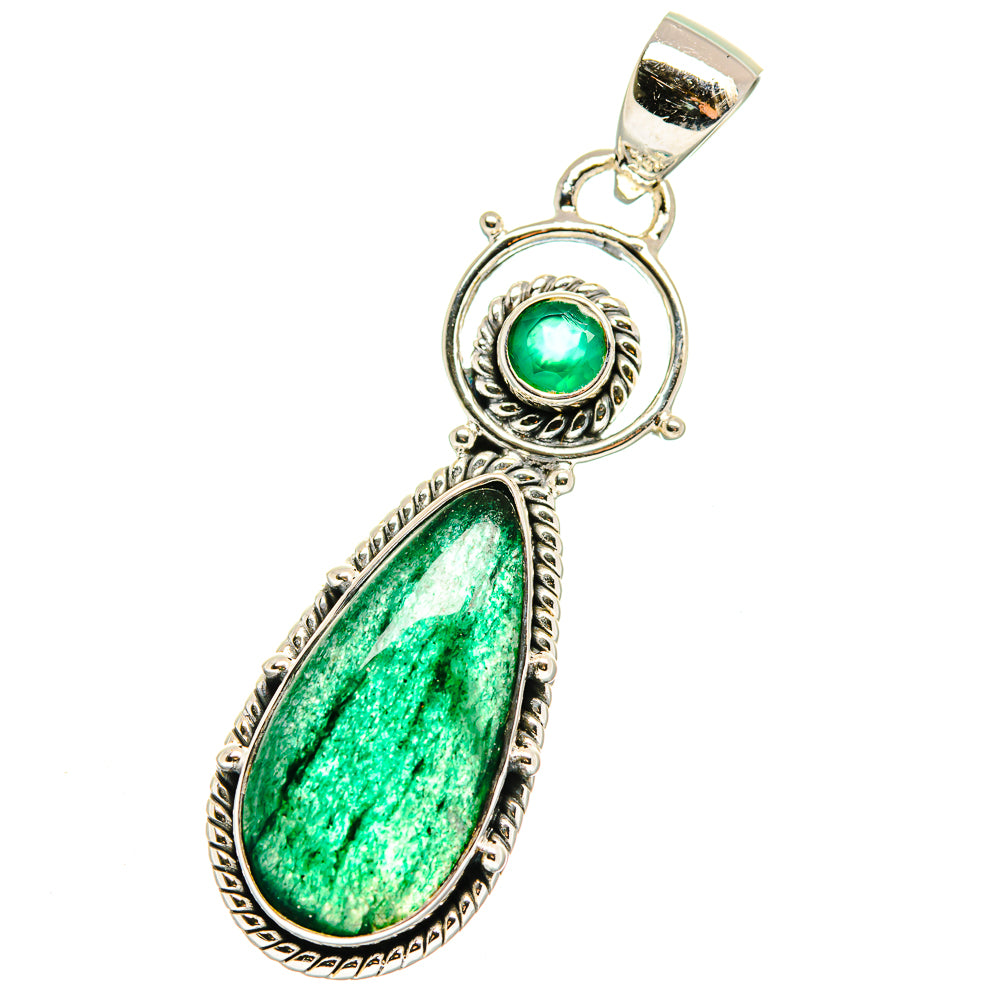Green Aventurine Pendants handcrafted by Ana Silver Co - PD17807
