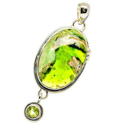 Australian Green Opal Pendants handcrafted by Ana Silver Co - PD17811