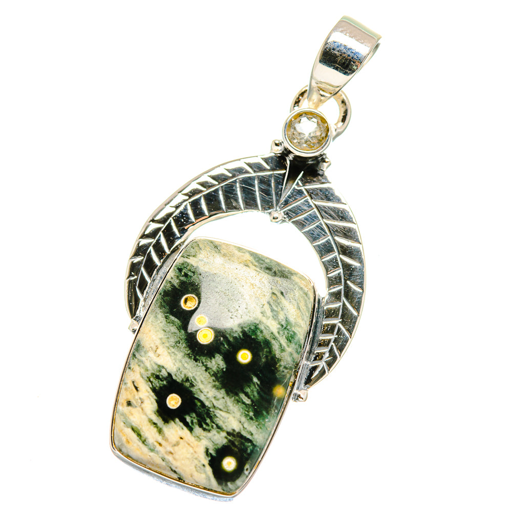 Ocean Jasper Pendants handcrafted by Ana Silver Co - PD17815