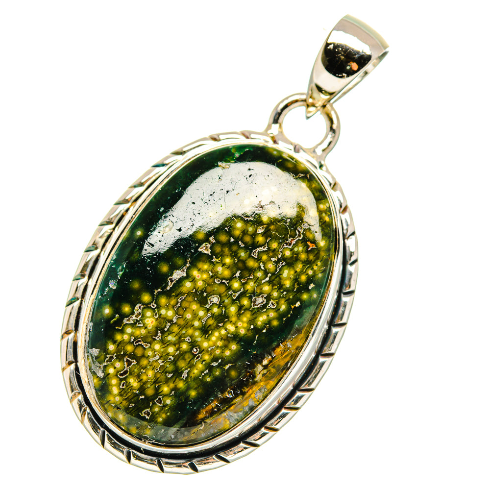 Ocean Jasper Pendants handcrafted by Ana Silver Co - PD17816 - Photo 2