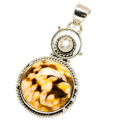 Peanut Wood Jasper Pendants handcrafted by Ana Silver Co - PD17820
