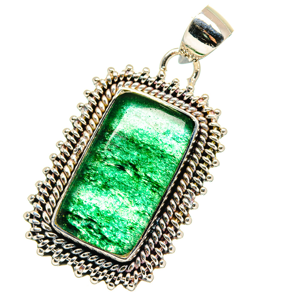 Green Aventurine Pendants handcrafted by Ana Silver Co - PD17830