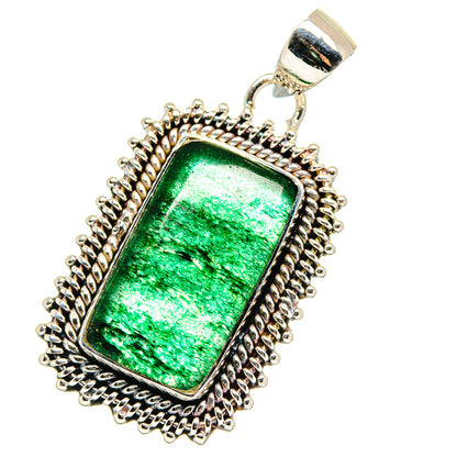 Green Aventurine Pendants handcrafted by Ana Silver Co - PD17830