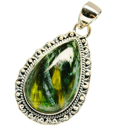 Seraphinite Pendants handcrafted by Ana Silver Co - PD17832