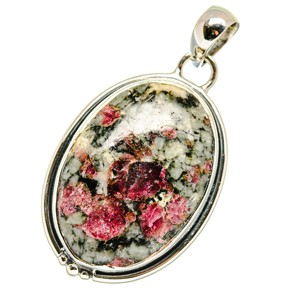 Russian Eudialyte Pendants handcrafted by Ana Silver Co - PD17835