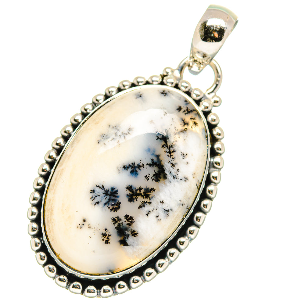 Dendritic Opal Pendants handcrafted by Ana Silver Co - PD17836