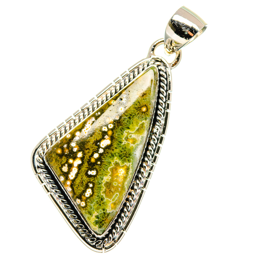 Ocean Jasper Pendants handcrafted by Ana Silver Co - PD17842 - Photo 2