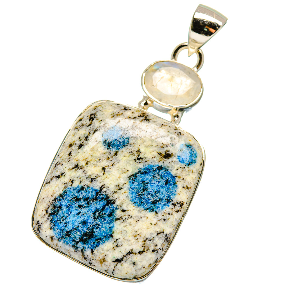 K2 Blue Azurite Pendants handcrafted by Ana Silver Co - PD17845