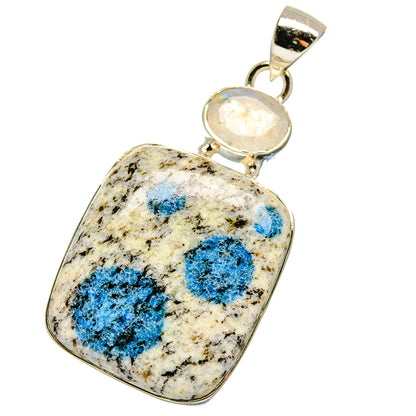 K2 Blue Azurite Pendants handcrafted by Ana Silver Co - PD17845