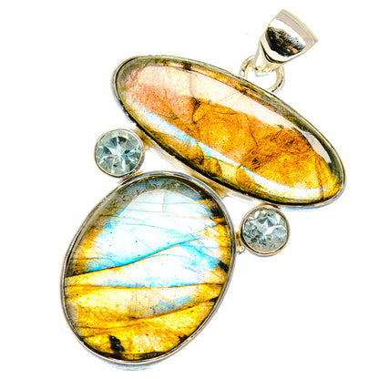 Labradorite Pendants handcrafted by Ana Silver Co - PD17849