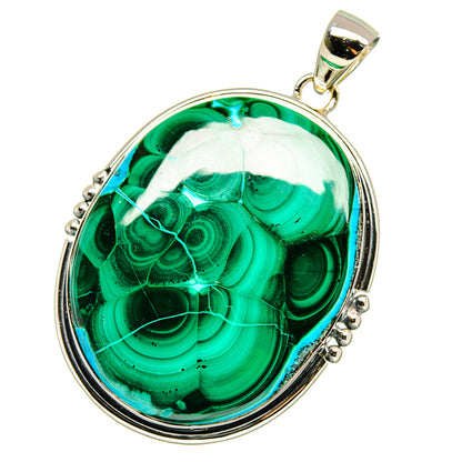 Malachite Pendants handcrafted by Ana Silver Co - PD17860