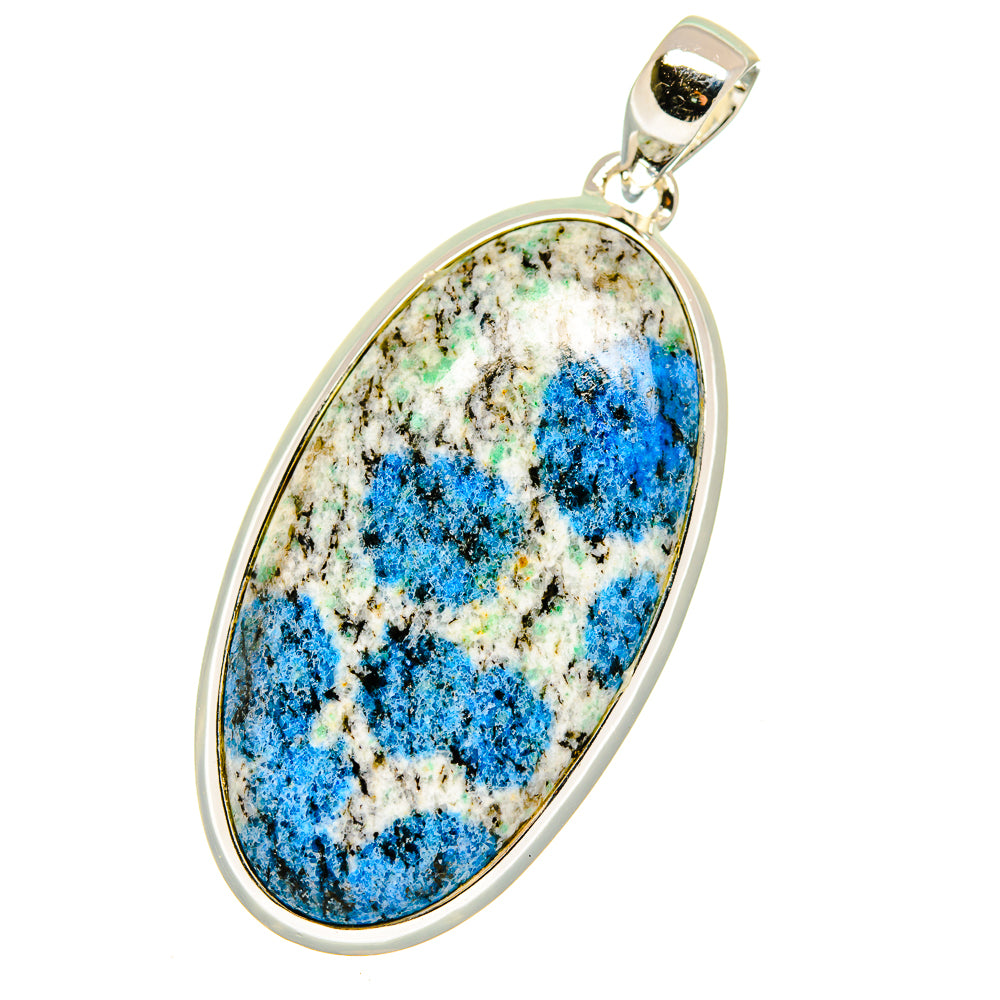 K2 Blue Azurite Pendants handcrafted by Ana Silver Co - PD17861