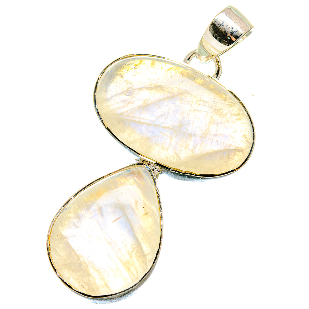 Rainbow Moonstone Pendants handcrafted by Ana Silver Co - PD17870