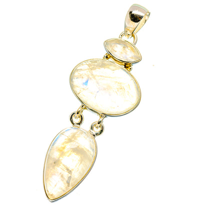 Rainbow Moonstone Pendants handcrafted by Ana Silver Co - PD17871