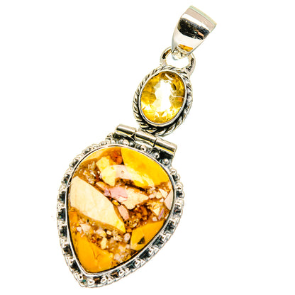 Brecciated Mookaite Pendants handcrafted by Ana Silver Co - PD17873