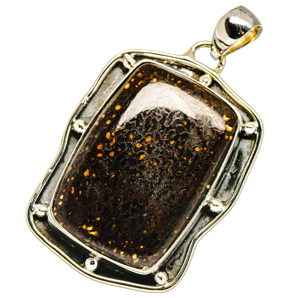 Dinosaur Bone Pendants handcrafted by Ana Silver Co - PD17877